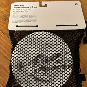 Lululemon Black and White Yoga Cushions Duo